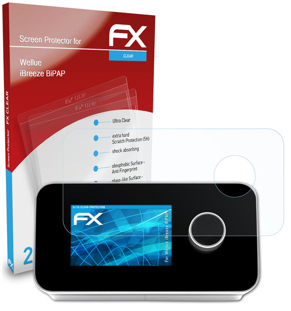 atFoliX FX-Clear Schutzfolie für Wellue iBreeze BiPAP