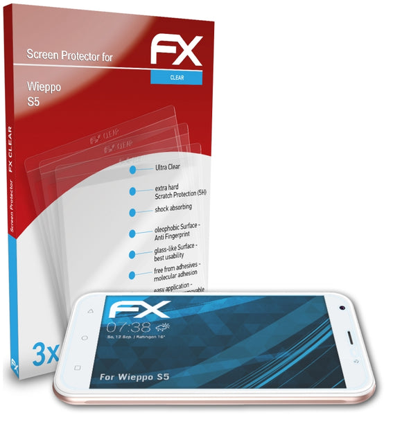 atFoliX FX-Clear Schutzfolie für Wieppo S5