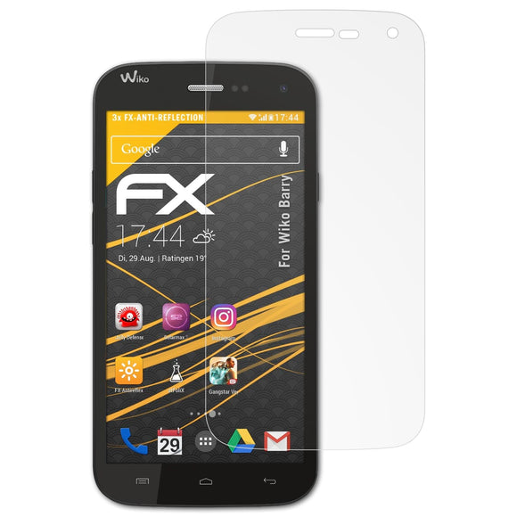 atFoliX FX-Antireflex Displayschutzfolie für Wiko Barry