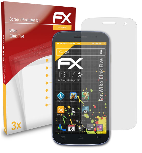 atFoliX FX-Antireflex Displayschutzfolie für Wiko Cink Five