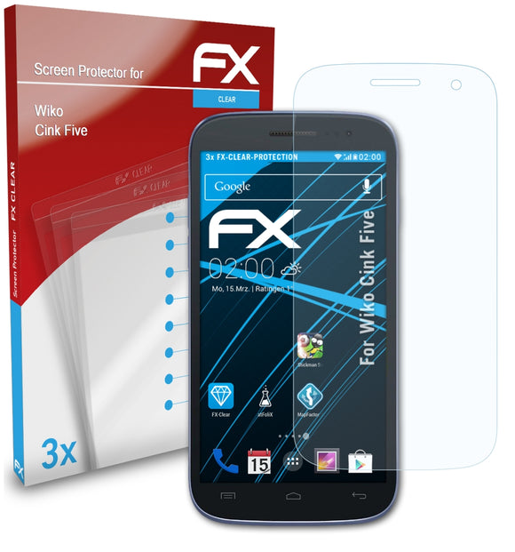 atFoliX FX-Clear Schutzfolie für Wiko Cink Five