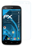 atFoliX Schutzfolie kompatibel mit Wiko Darkmoon, ultraklare FX Folie (3X)