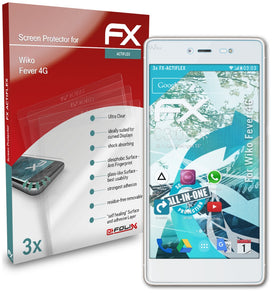 atFoliX FX-ActiFleX Displayschutzfolie für Wiko Fever 4G