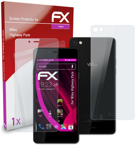 atFoliX FX-Hybrid-Glass Panzerglasfolie für Wiko Highway Pure