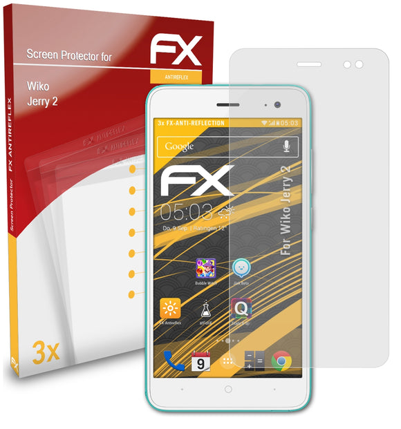 atFoliX FX-Antireflex Displayschutzfolie für Wiko Jerry 2