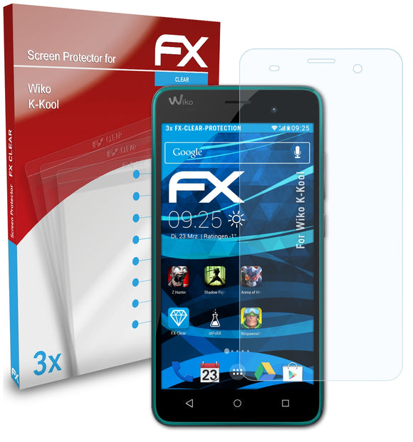 atFoliX FX-Clear Schutzfolie für Wiko K-Kool