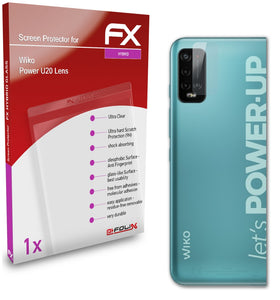 atFoliX FX-Hybrid-Glass Panzerglasfolie für Wiko Power U20 Lens