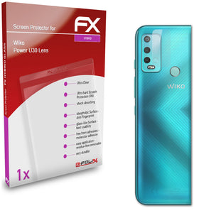 atFoliX FX-Hybrid-Glass Panzerglasfolie für Wiko Power U30 Lens