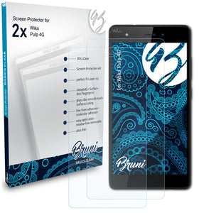 Bruni Basics-Clear Displayschutzfolie für Wiko Pulp 4G