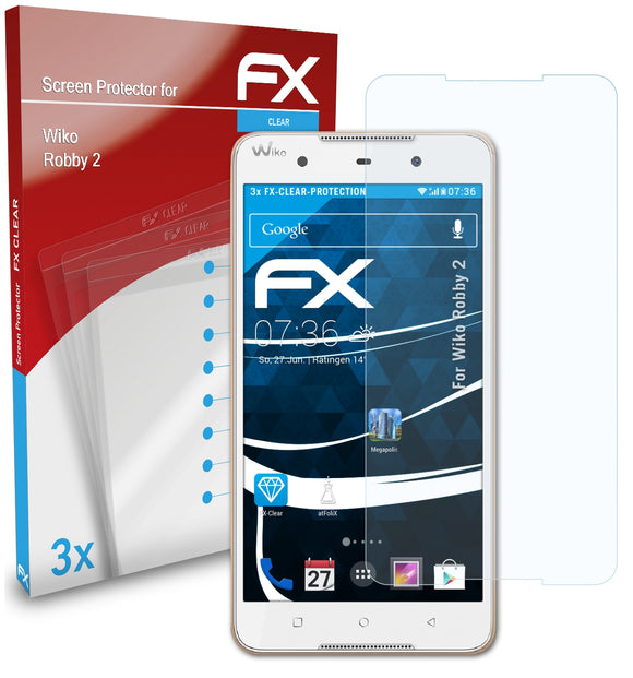 atFoliX FX-Clear Schutzfolie für Wiko Robby 2