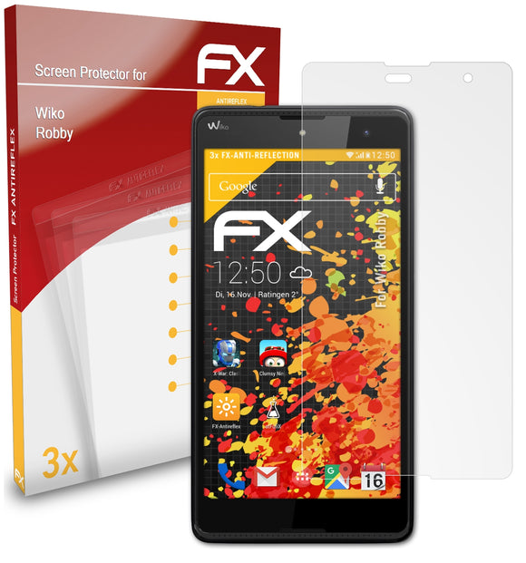 atFoliX FX-Antireflex Displayschutzfolie für Wiko Robby