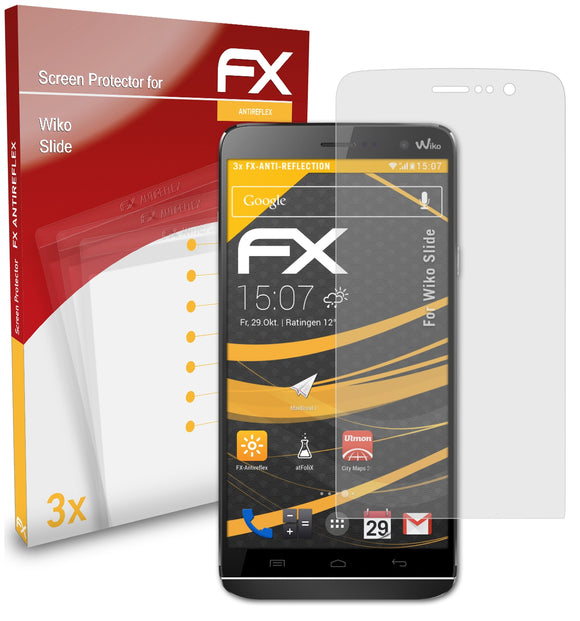 atFoliX FX-Antireflex Displayschutzfolie für Wiko Slide