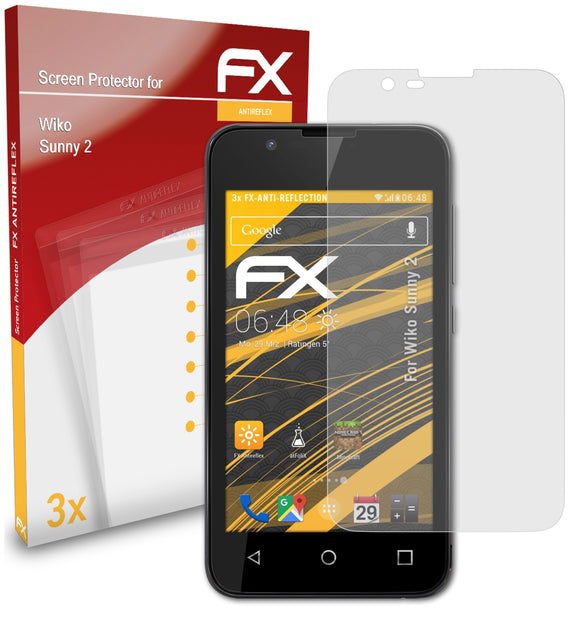 atFoliX FX-Antireflex Displayschutzfolie für Wiko Sunny 2