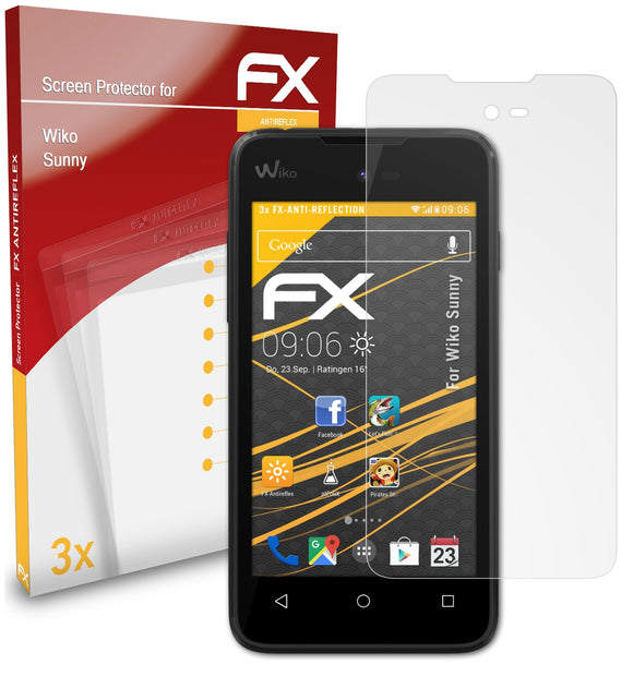 atFoliX FX-Antireflex Displayschutzfolie für Wiko Sunny