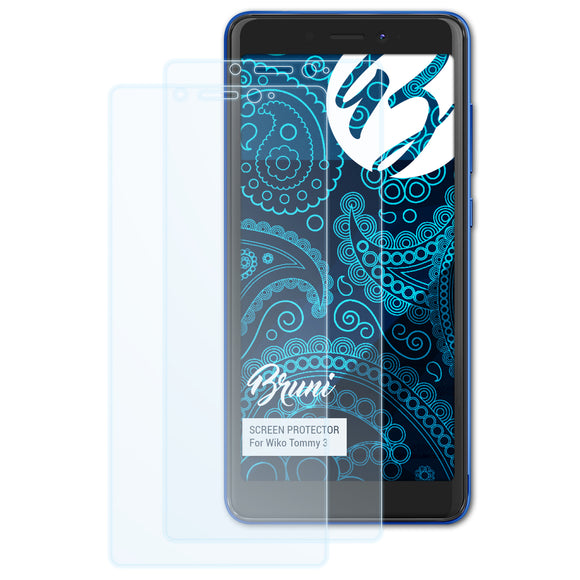 Bruni Basics-Clear Displayschutzfolie für Wiko Tommy 3