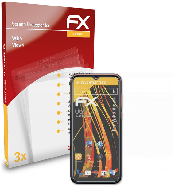 atFoliX FX-Antireflex Displayschutzfolie für Wiko View4