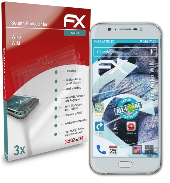 atFoliX FX-ActiFleX Displayschutzfolie für Wiko WIM