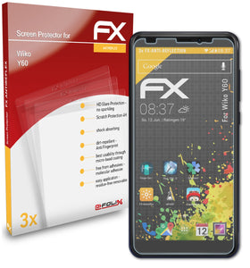 atFoliX FX-Antireflex Displayschutzfolie für Wiko Y60