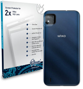 Bruni Basics-Clear Displayschutzfolie für Wiko Y62 Lens