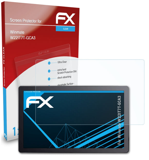 atFoliX FX-Clear Schutzfolie für Winmate W22IT7T-GCA3