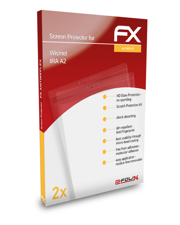 atFoliX FX-Antireflex Displayschutzfolie für Wishtel IRA A2