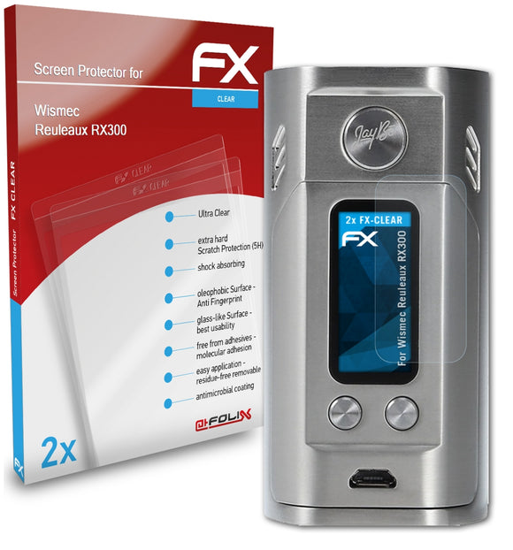 atFoliX FX-Clear Schutzfolie für Wismec Reuleaux RX300