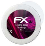 Glasfolie atFoliX kompatibel mit Withings Go, 9H Hybrid-Glass FX