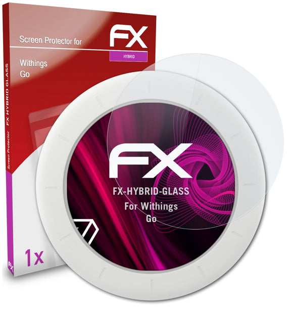 atFoliX FX-Hybrid-Glass Panzerglasfolie für Withings Go