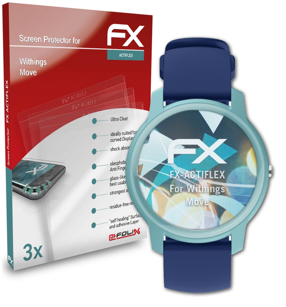 atFoliX FX-ActiFleX Displayschutzfolie für Withings Move