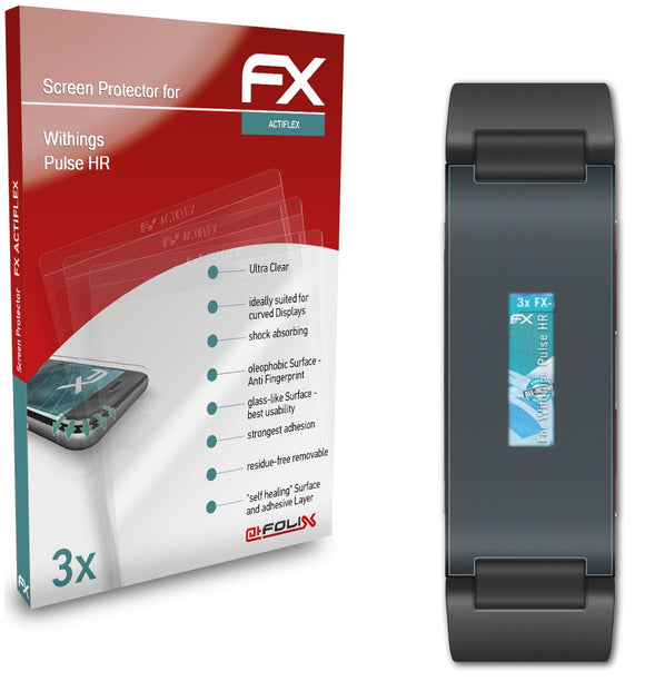 atFoliX FX-ActiFleX Displayschutzfolie für Withings Pulse HR