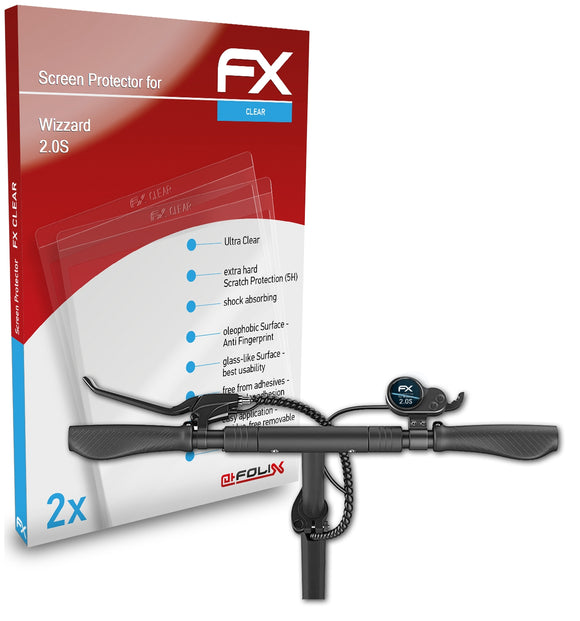 atFoliX FX-Clear Schutzfolie für Wizzard 2.0S