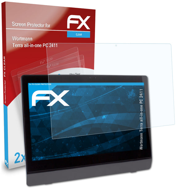 atFoliX FX-Clear Schutzfolie für Wortmann Terra all-in-one PC 2411