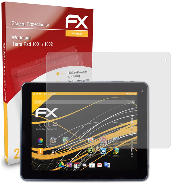 atFoliX FX-Antireflex Displayschutzfolie für Wortmann Terra Pad 1001 / 1002