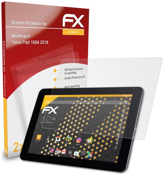atFoliX FX-Antireflex Displayschutzfolie für Wortmann Terra Pad 1004 (2018)