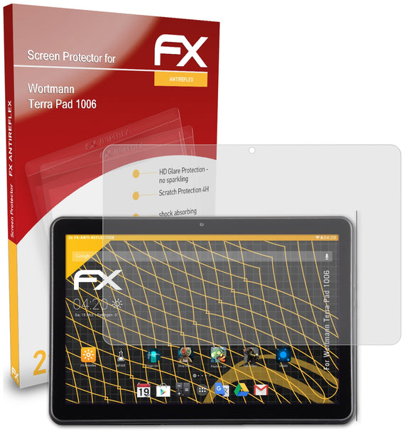 atFoliX FX-Antireflex Displayschutzfolie für Wortmann Terra Pad 1006