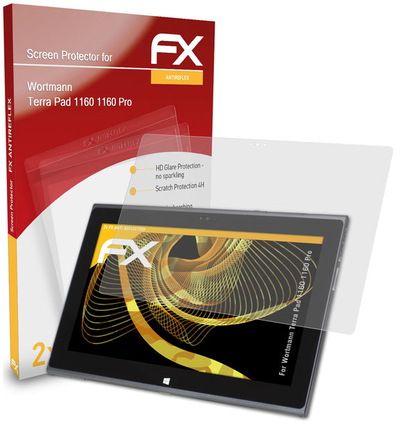 atFoliX FX-Antireflex Displayschutzfolie für Wortmann Terra Pad 1160 (1160 Pro)