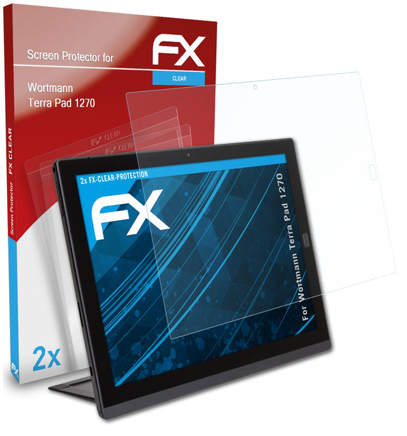 atFoliX FX-Clear Schutzfolie für Wortmann Terra Pad 1270