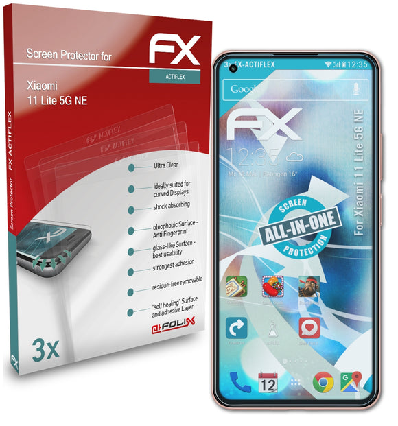 atFoliX FX-ActiFleX Displayschutzfolie für Xiaomi 11 Lite 5G NE