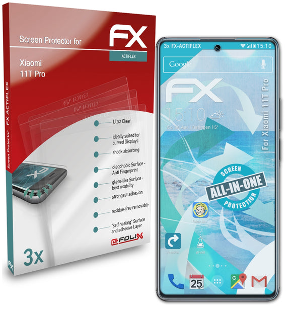 atFoliX FX-ActiFleX Displayschutzfolie für Xiaomi 11T Pro