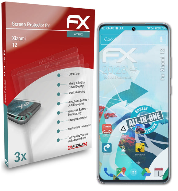 atFoliX FX-ActiFleX Displayschutzfolie für Xiaomi 12