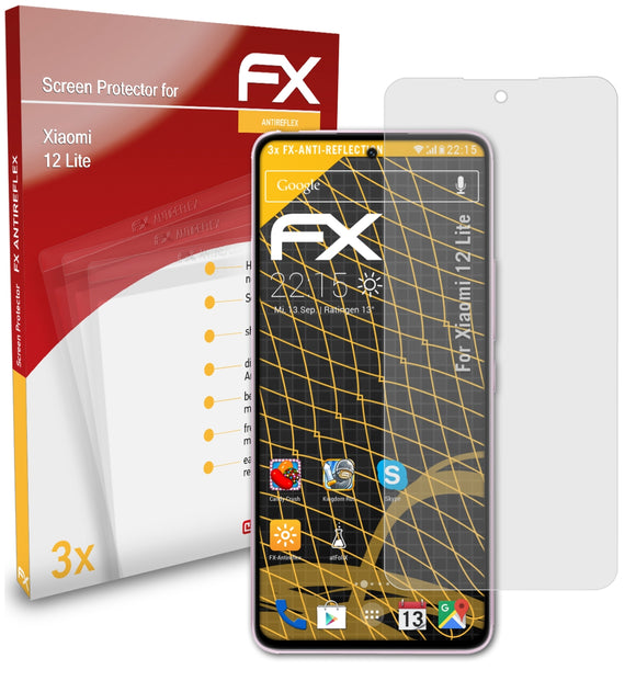 atFoliX FX-Antireflex Displayschutzfolie für Xiaomi 12 Lite