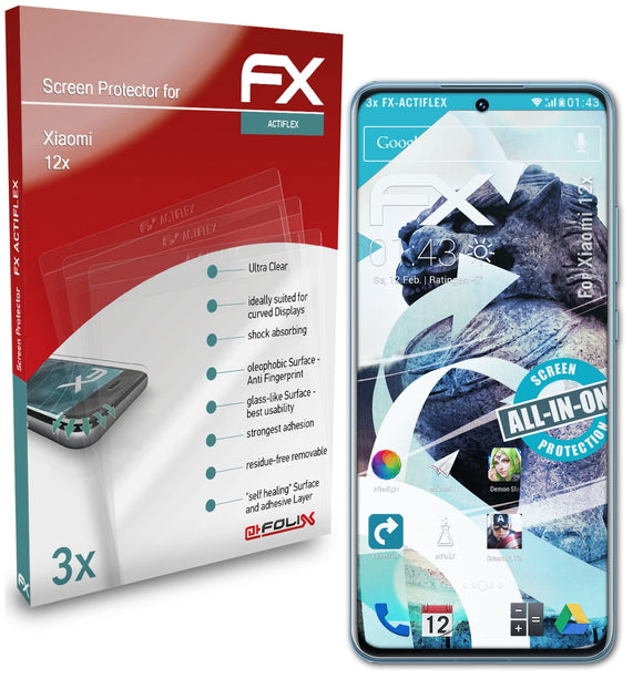 atFoliX FX-ActiFleX Displayschutzfolie für Xiaomi 12x