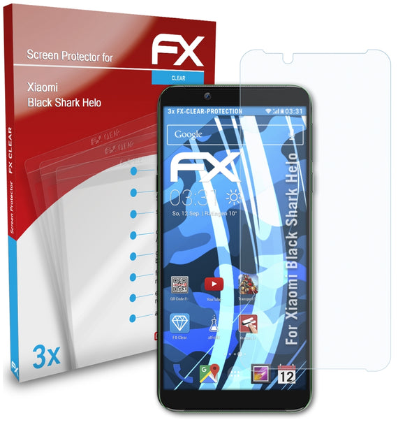 atFoliX FX-Clear Schutzfolie für Xiaomi Black Shark Helo