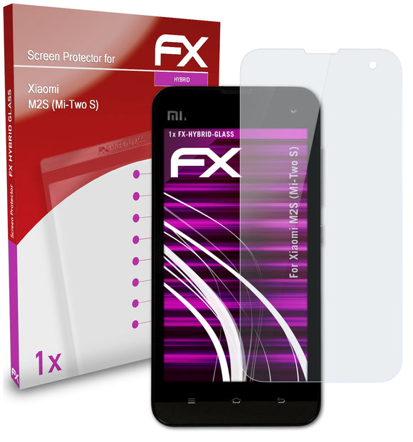 atFoliX FX-Hybrid-Glass Panzerglasfolie für Xiaomi M2S (Mi-Two S)