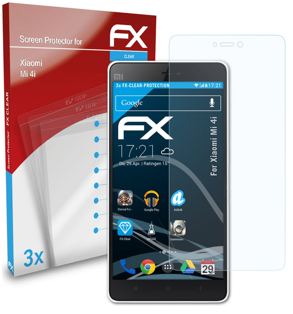 atFoliX FX-Clear Schutzfolie für Xiaomi Mi 4i