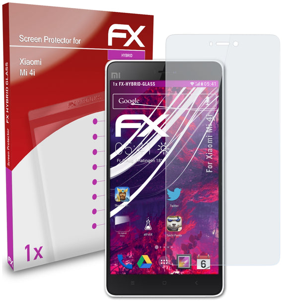 atFoliX FX-Hybrid-Glass Panzerglasfolie für Xiaomi Mi 4i