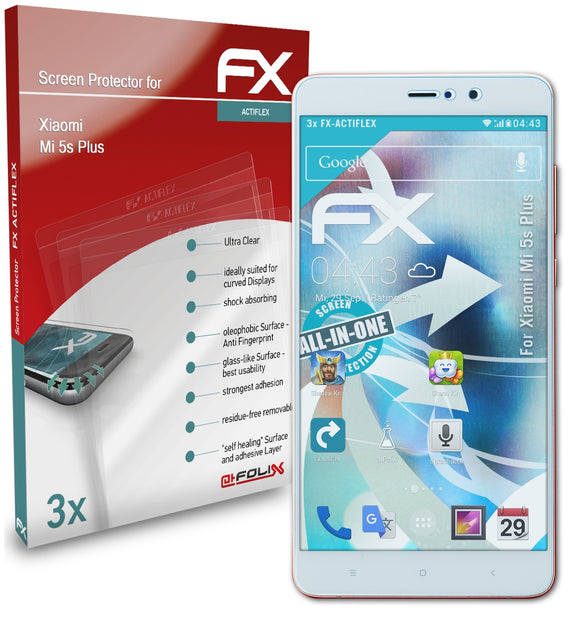 atFoliX FX-ActiFleX Displayschutzfolie für Xiaomi Mi 5s Plus
