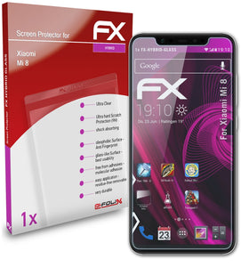 atFoliX FX-Hybrid-Glass Panzerglasfolie für Xiaomi Mi 8