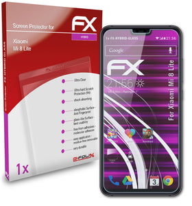 atFoliX FX-Hybrid-Glass Panzerglasfolie für Xiaomi Mi 8 Lite