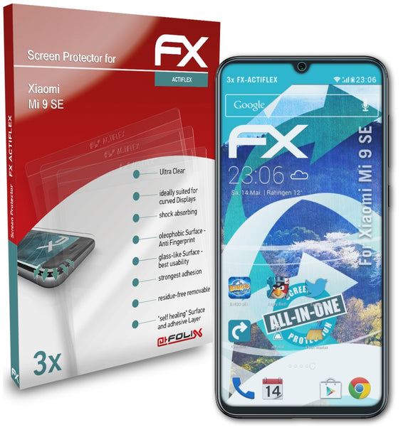 atFoliX FX-ActiFleX Displayschutzfolie für Xiaomi Mi 9 SE